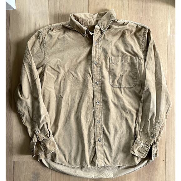 Eddie Bauer Mens Corduroy Button Down - Large - Picture 1 of 4